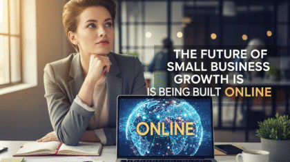 a small business owner thining about