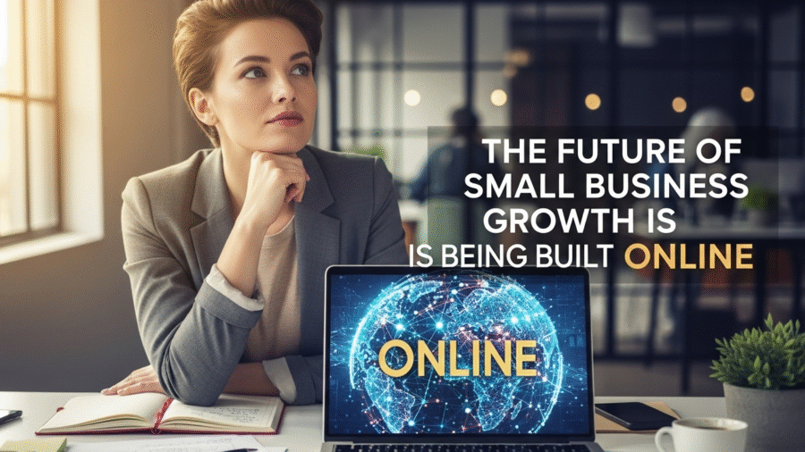 a small business owner thining about