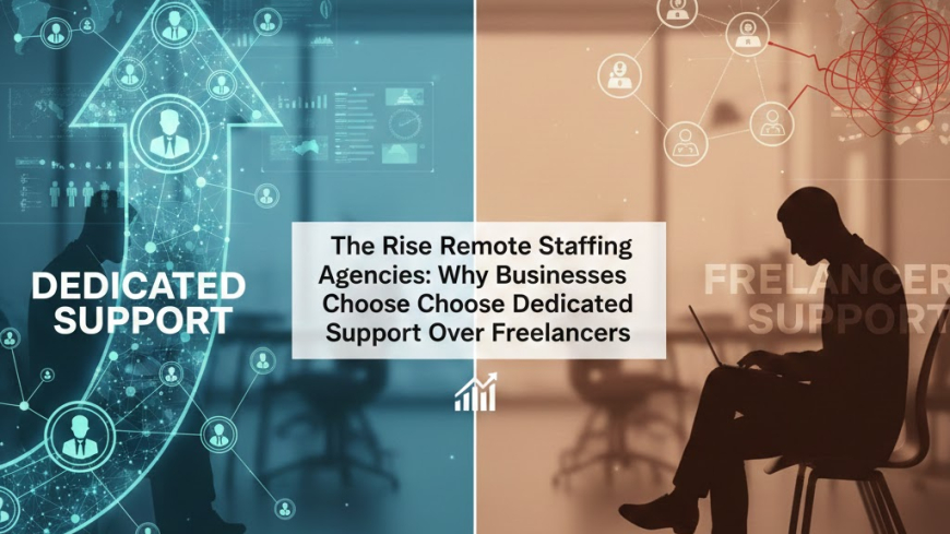 The Rise of Remote Staffing Agencies: Why Businesses Choose Dedicated Support Over Freelancers
